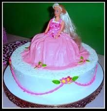 Bolo Barbie chantilly 